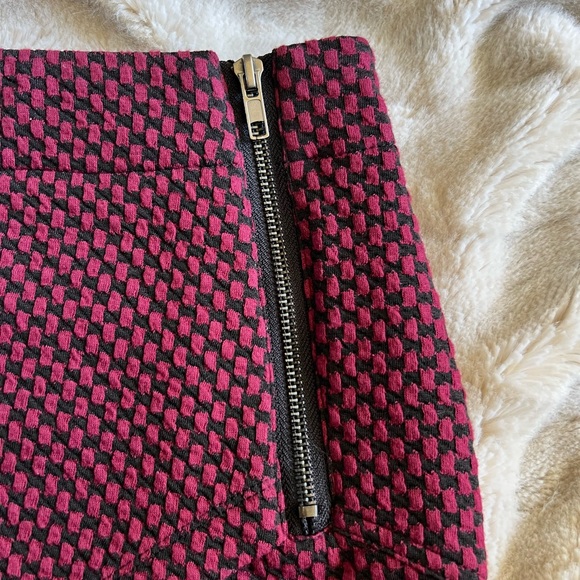 Sanctuary cranberry/black checkered mini shirt - XS/S - Picture 3 of 6